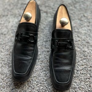 Mens Salvatore ferragamo gancini leather loafer
